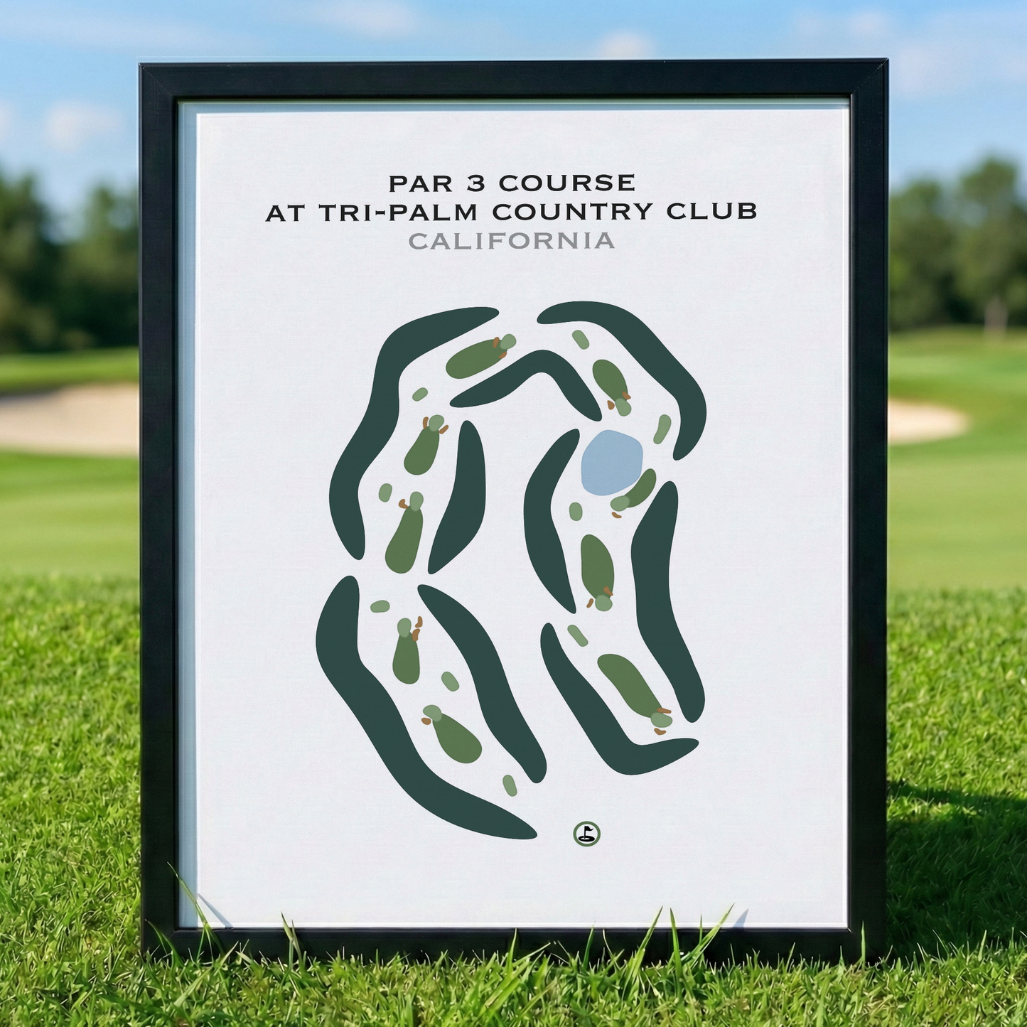 Par 3 at Tri-Palm Country Club, California - Printed Golf Courses