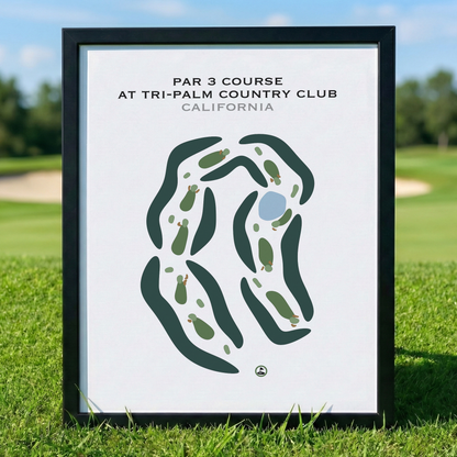 Par 3 at Tri-Palm Country Club, California - Printed Golf Courses