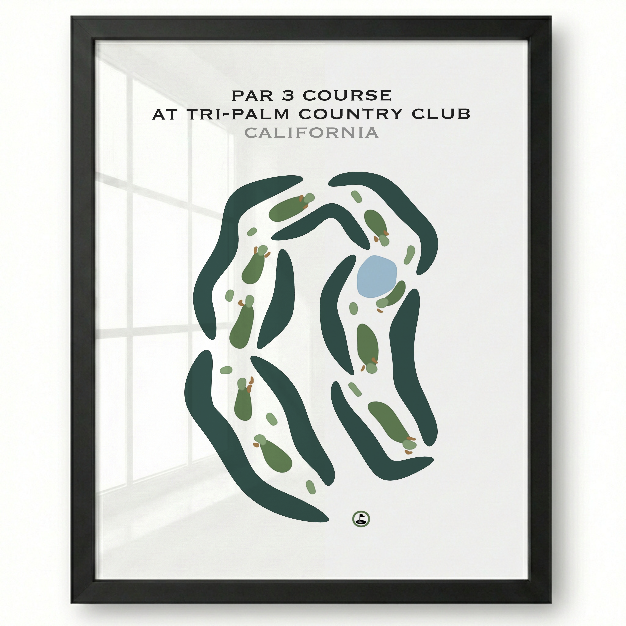 Par 3 at Tri-Palm Country Club, California - Printed Golf Courses