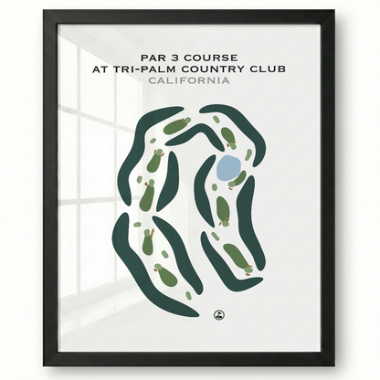 Par 3 at Tri-Palm Country Club, California - Printed Golf Courses