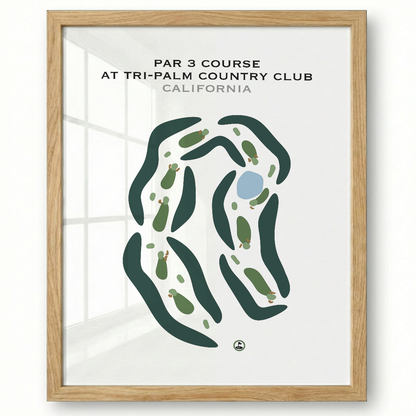 Par 3 at Tri-Palm Country Club, California - Printed Golf Courses