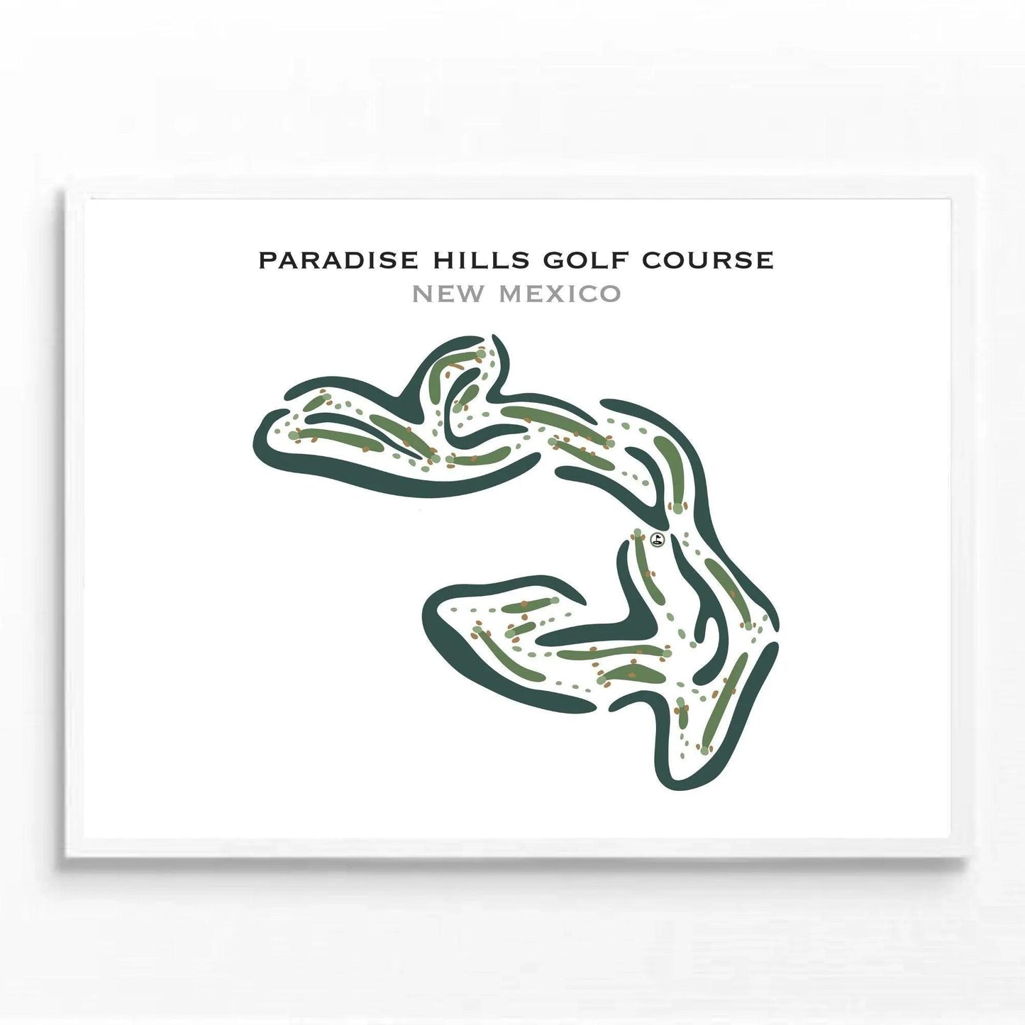 Paradise Hills Golf Course, New Mexico - Printed Golf Courses