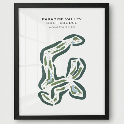 Paradise Valley Golf Course, California - Printed Golf Courses