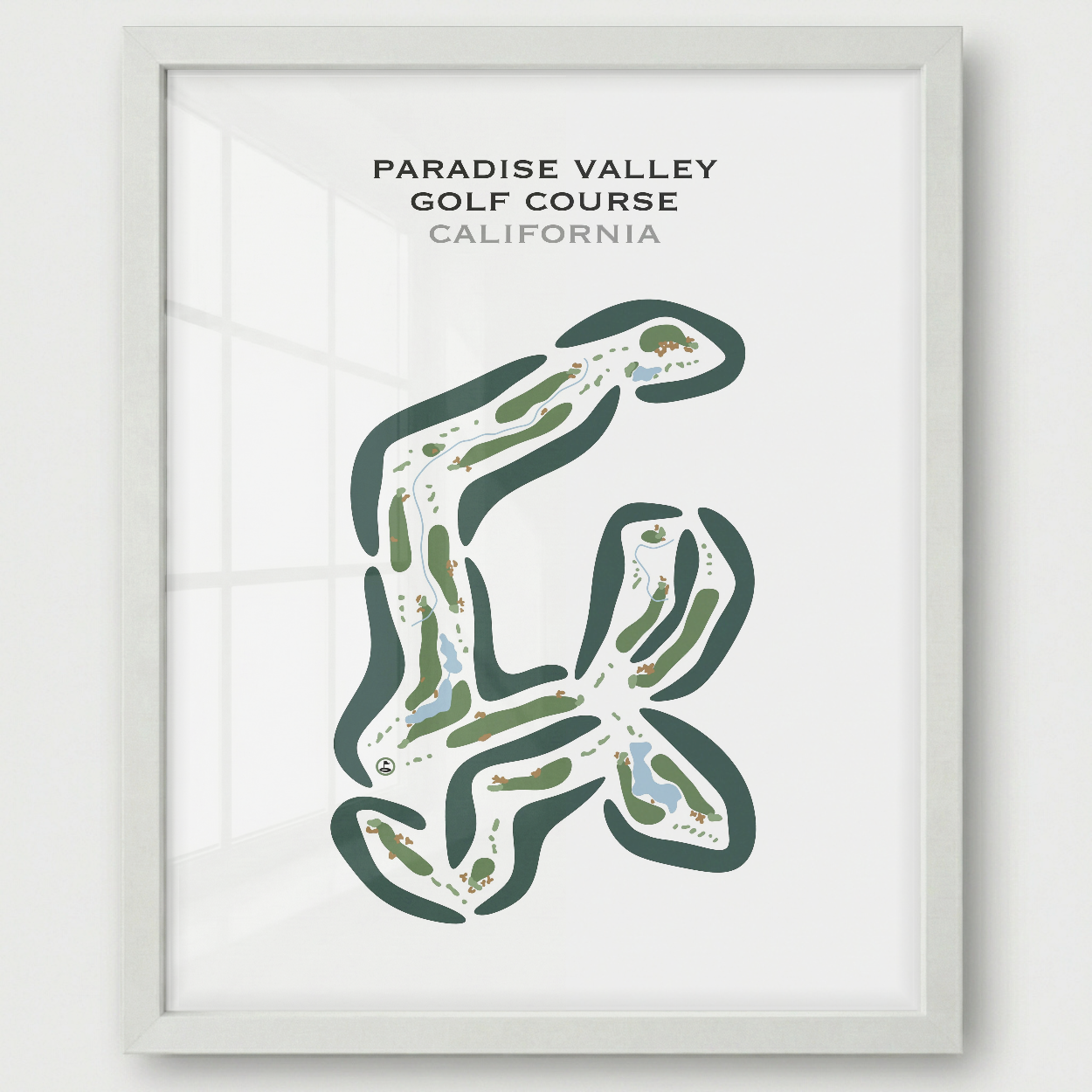 Paradise Valley Golf Course, California - Printed Golf Courses