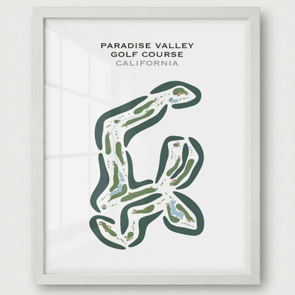 Paradise Valley Golf Course, California - Printed Golf Courses
