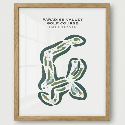 Paradise Valley Golf Course, California - Printed Golf Courses