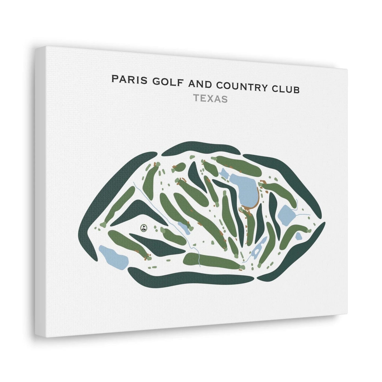Paris Golf and Country Club, Texas - Printed Golf Courses