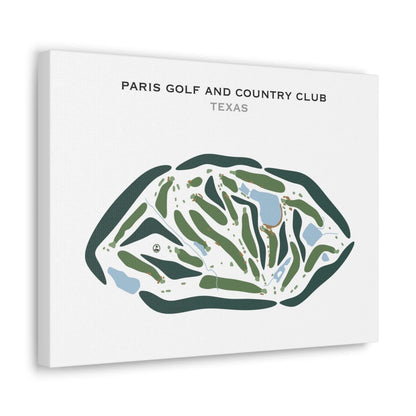 Paris Golf and Country Club, Texas - Printed Golf Courses