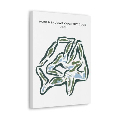 Park Meadows Country Club Golf Course Map, Utah - Printed Golf Courses