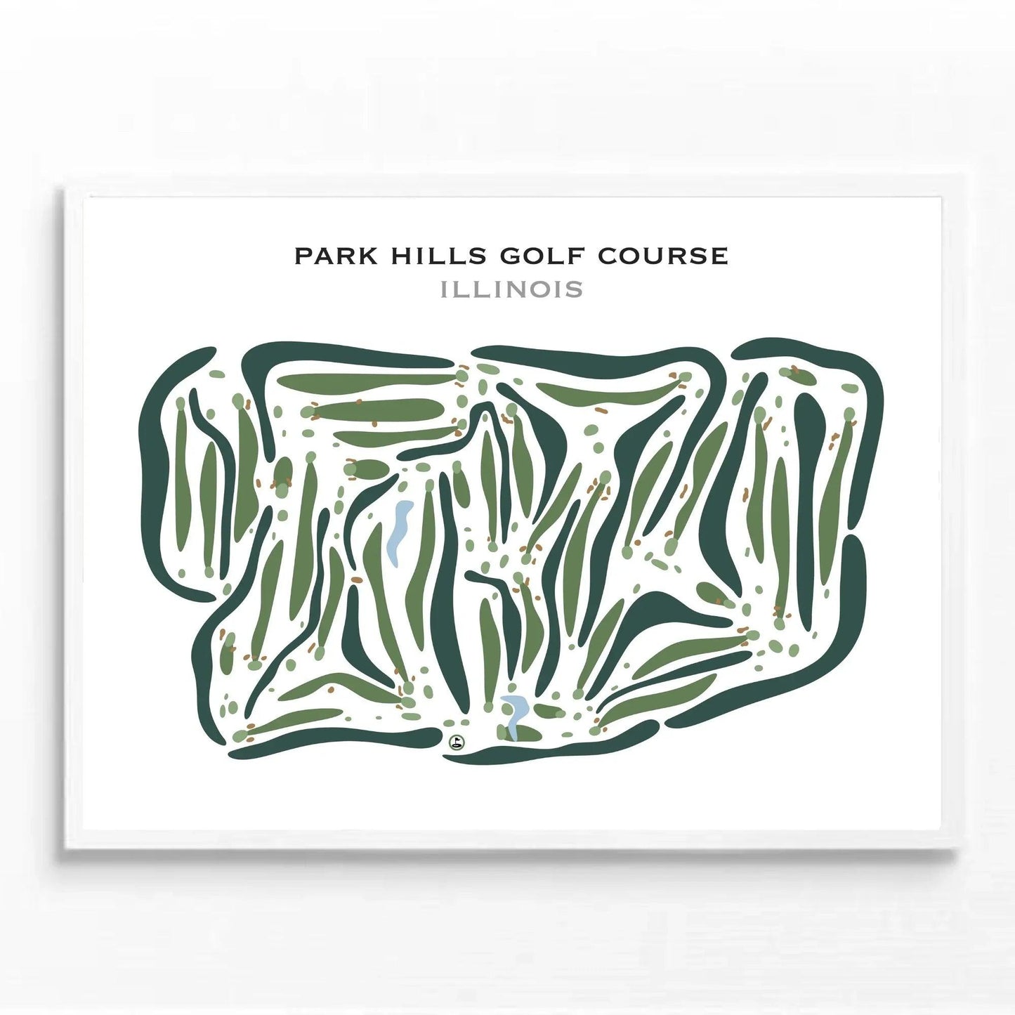 Park Hills Golf Course, Illinois - Printed Golf Courses