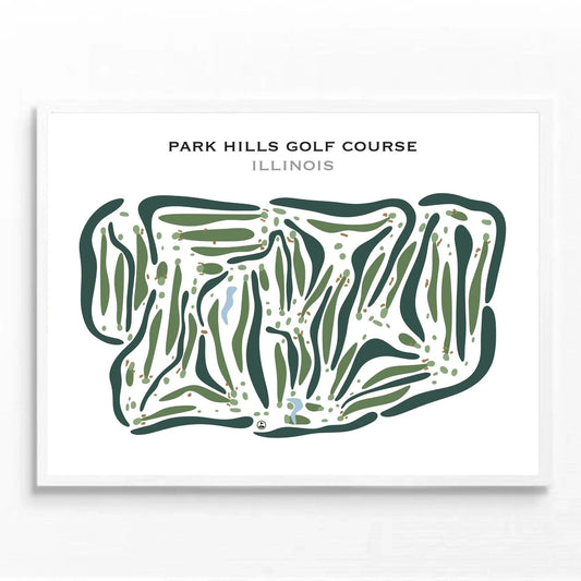 Park Hills Golf Course, Illinois - Printed Golf Courses