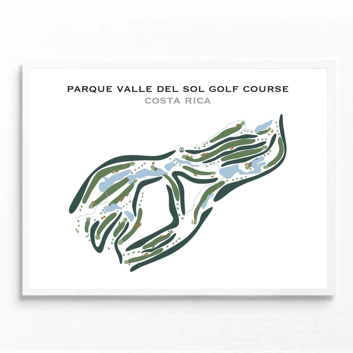 Parque Valle del Sol Golf Course, Costa Rica - Printed Golf Courses