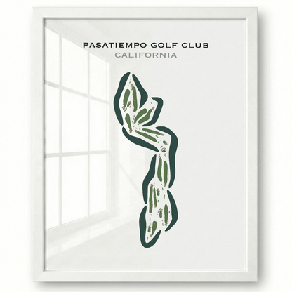 Pasatiempo Golf Club, Santa Cruz California - Printed Golf Courses
