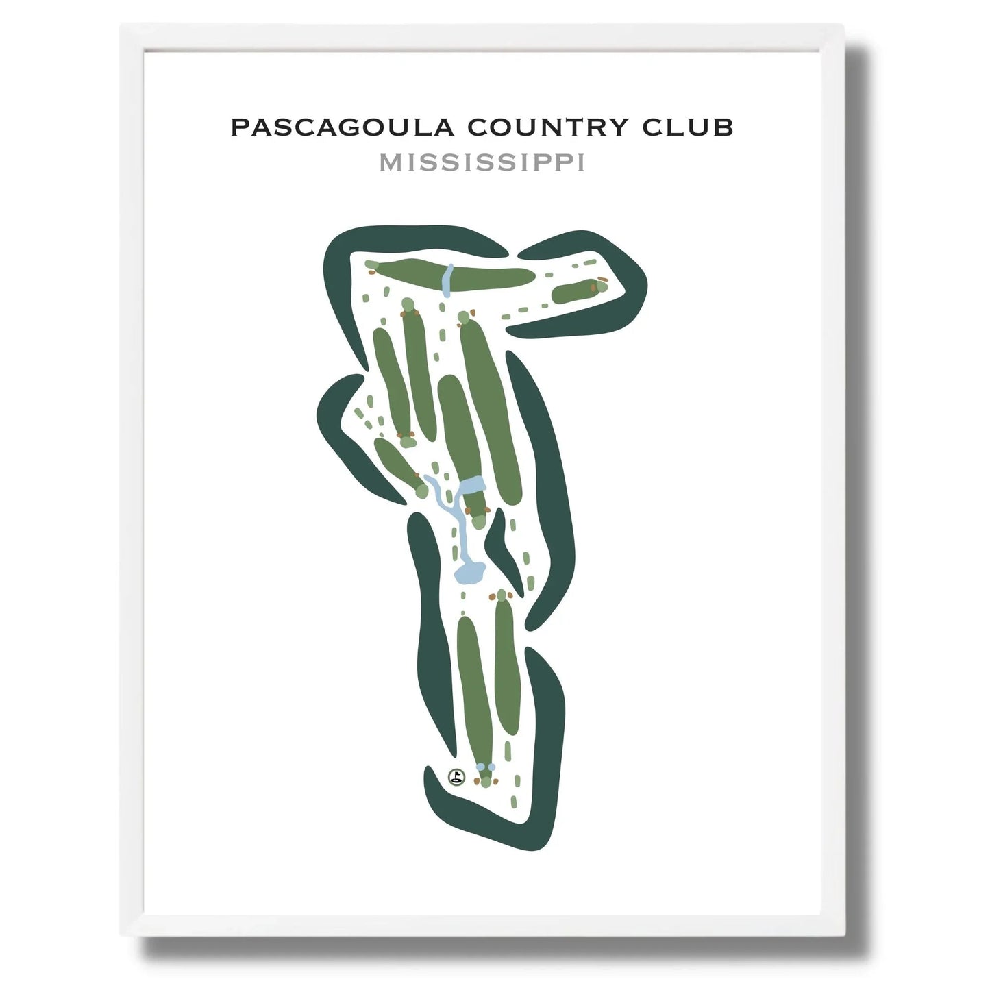 Pascagoula Country Club, Mississippi - Printed Golf Courses