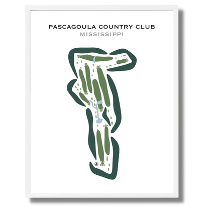 Pascagoula Country Club, Mississippi - Printed Golf Courses