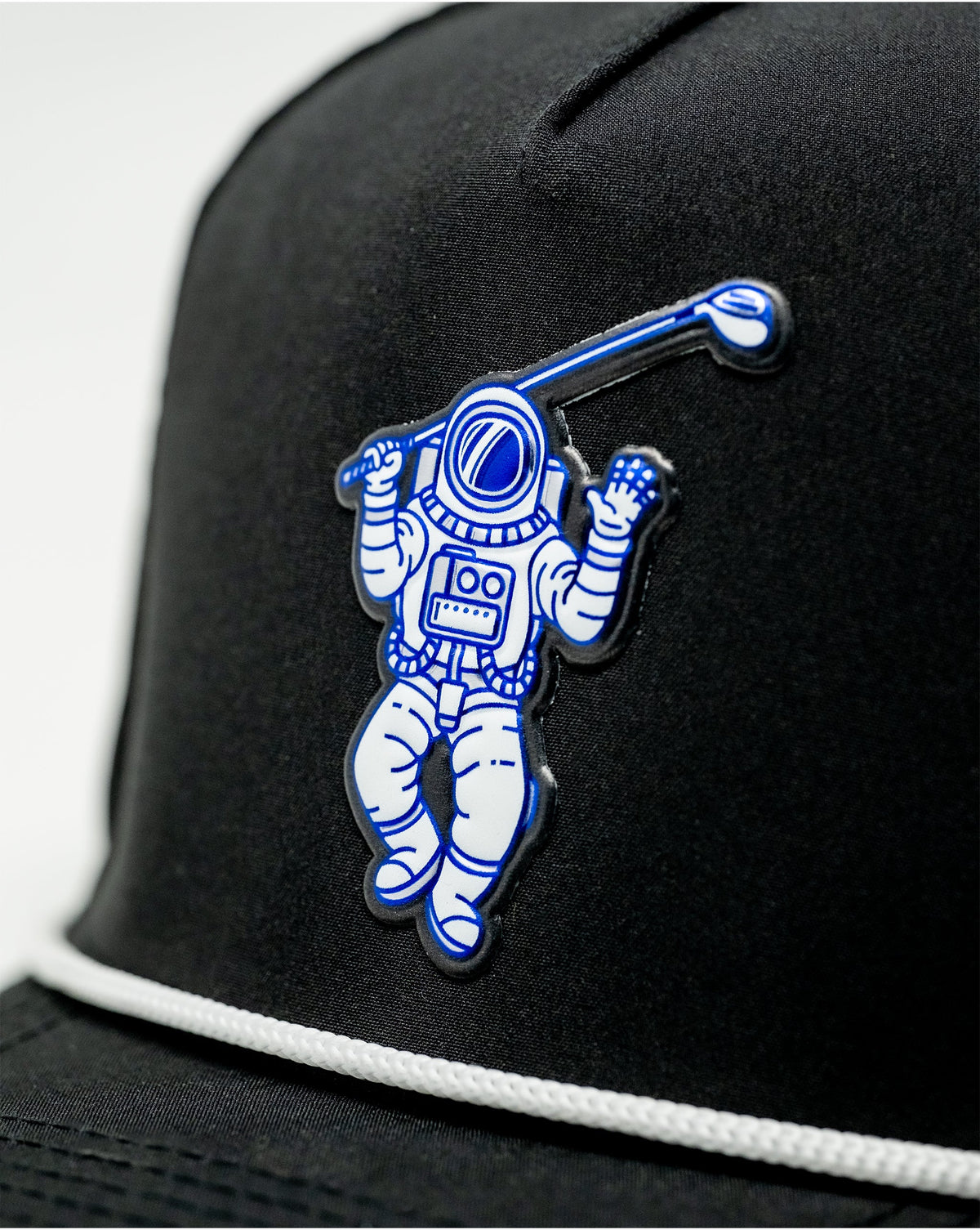 Perforated Rope Hat - Space Golfer - Black