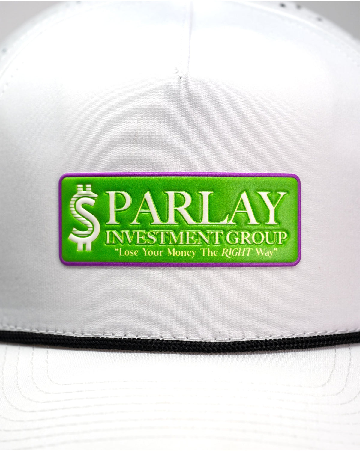 Perforated Rope Hat - Parlay Investment Group - White