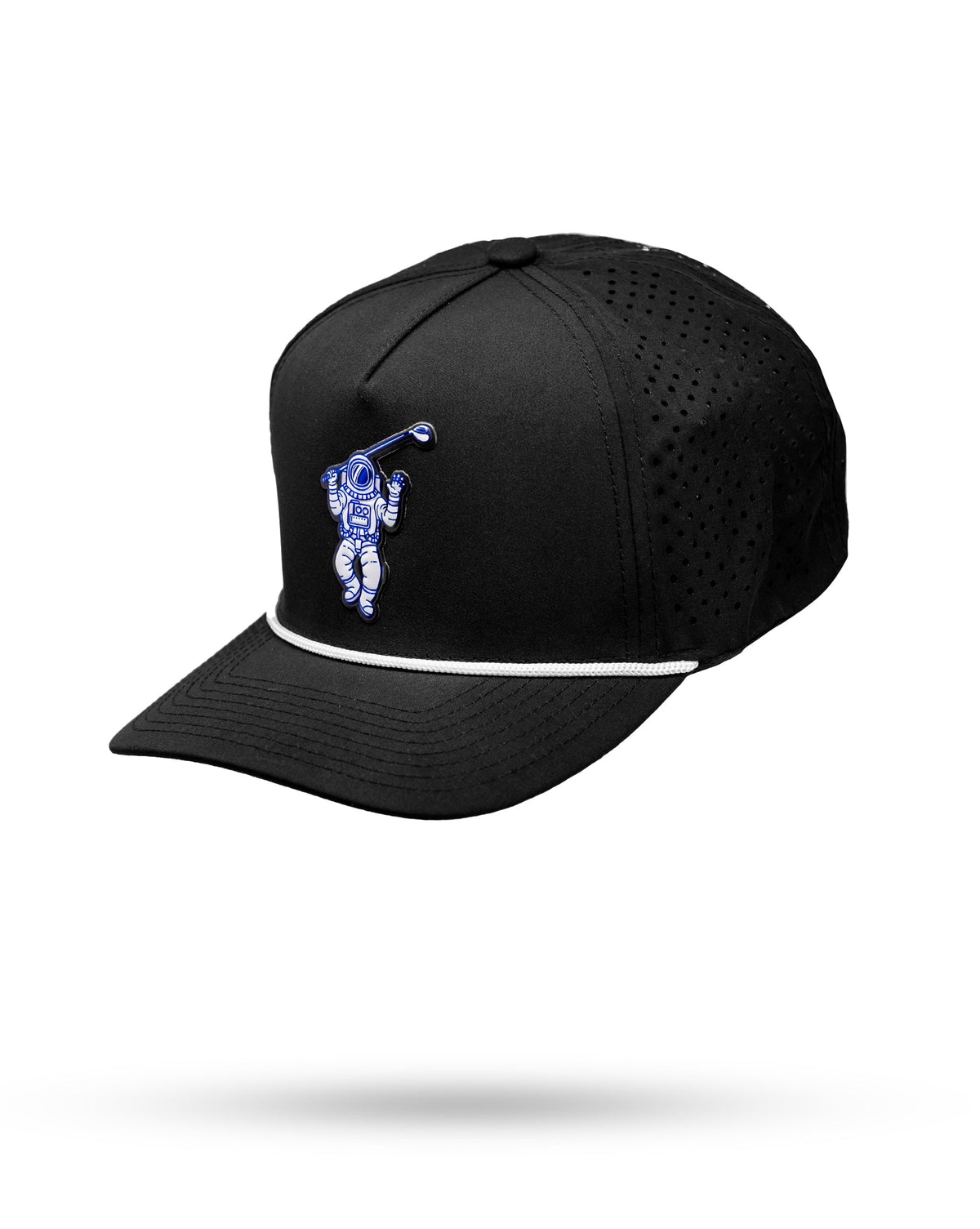 Perforated Rope Hat - Space Golfer - Black