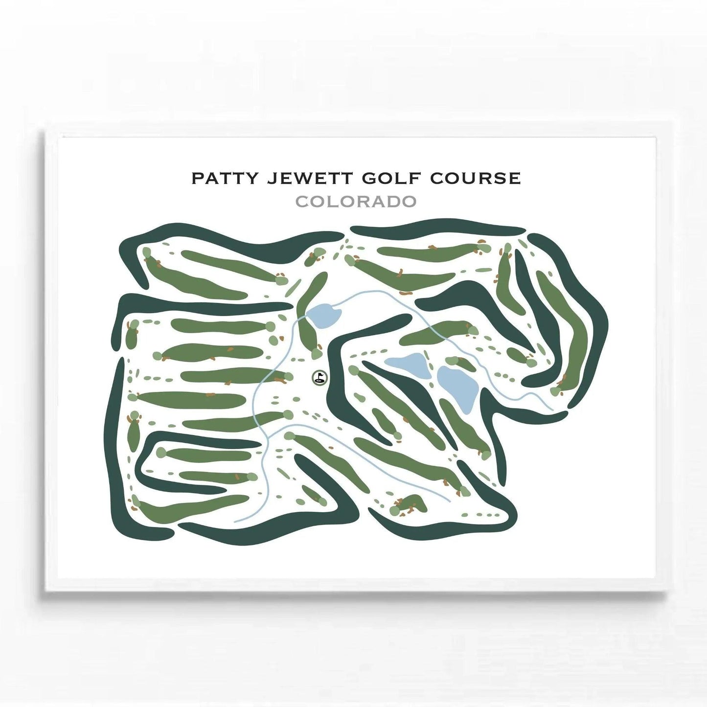Patty Jewett Golf Course, Colorado - Printed Golf Courses