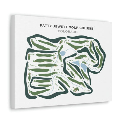 Patty Jewett Golf Course, Colorado - Printed Golf Courses