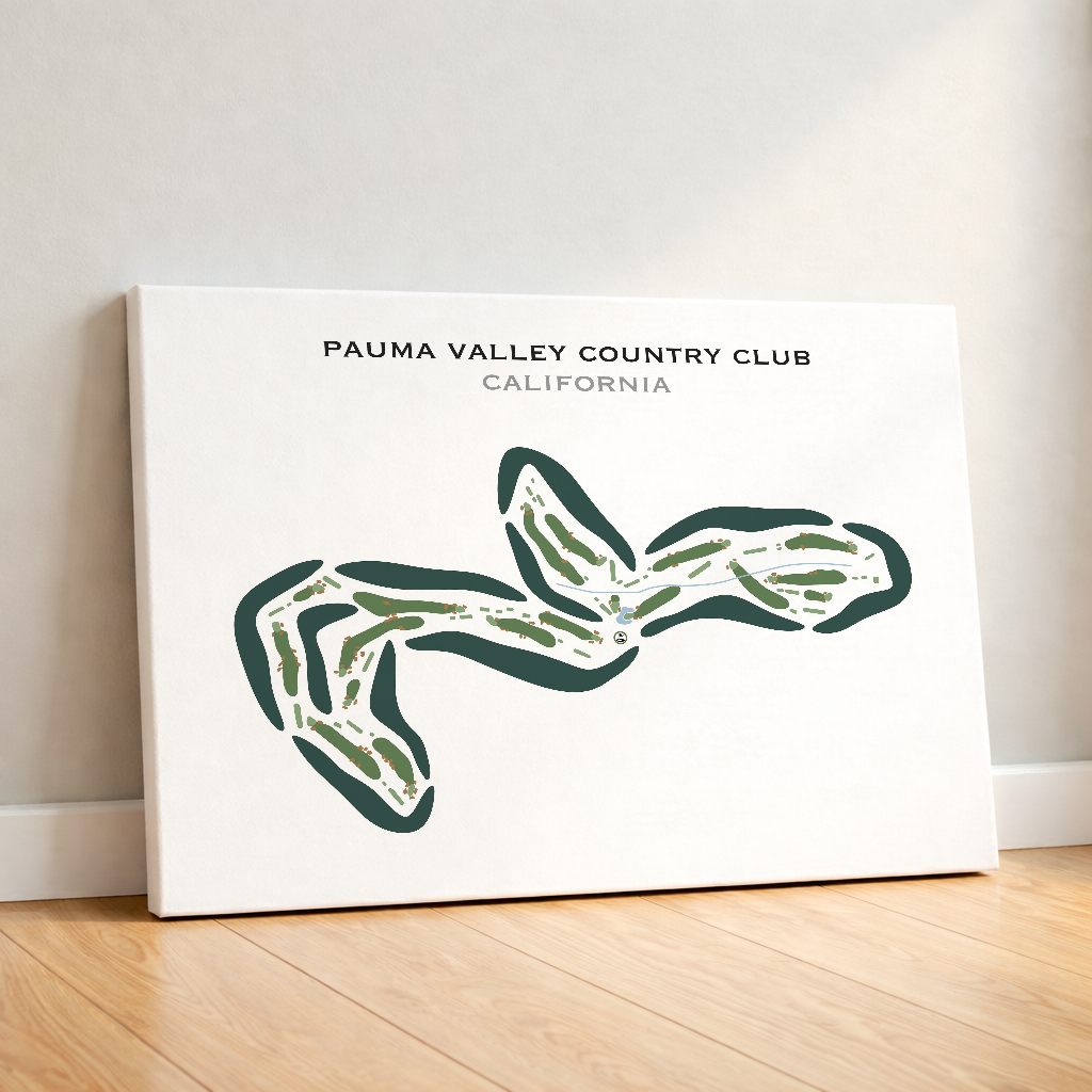 Pauma Valley Country Club, California - Printed Golf Courses