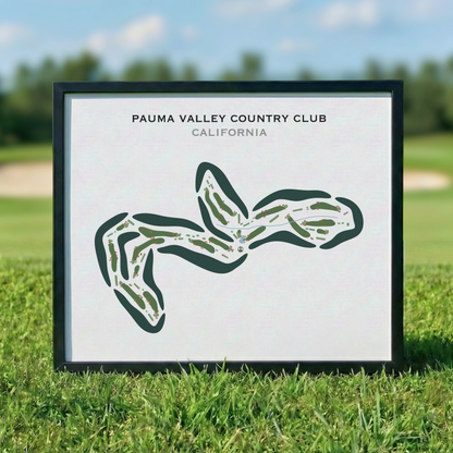 Pauma Valley Country Club, California - Printed Golf Courses