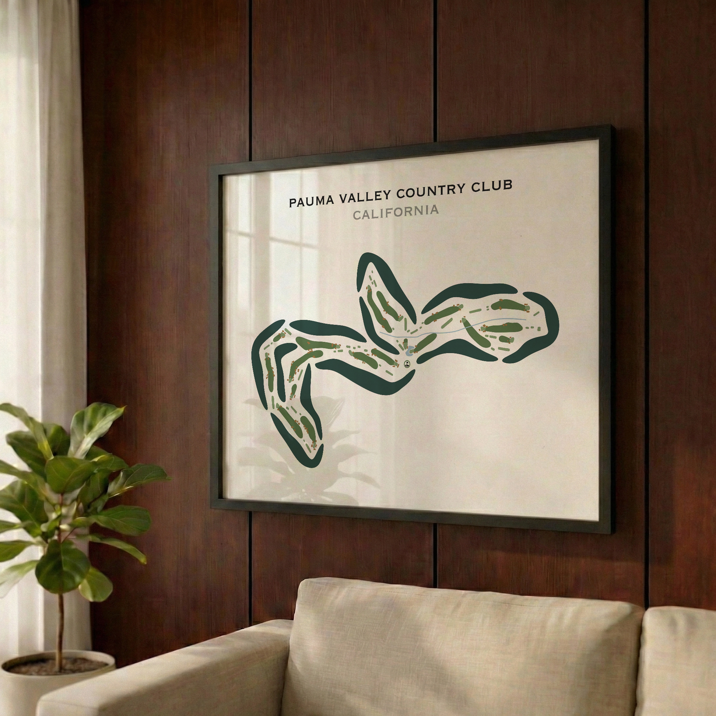 Pauma Valley Country Club, California - Printed Golf Courses