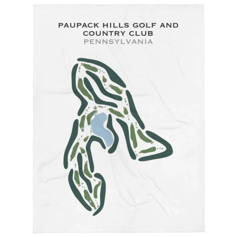 Paupack Hills Golf & Country Club, Pennsylvania - Printed Golf Courses