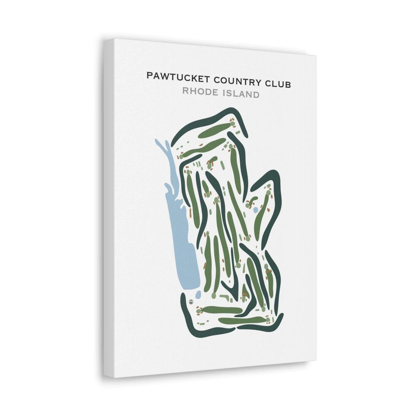 Pawtucket Country Club, Rhode Island - Printed Golf Courses