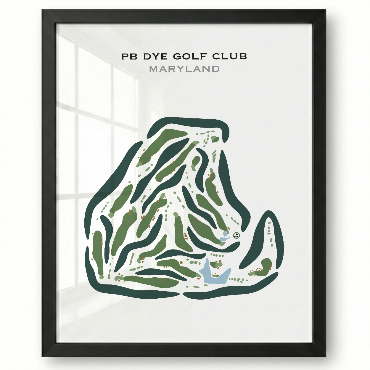 PB Dye Golf Club, Maryland - Printed Golf Courses