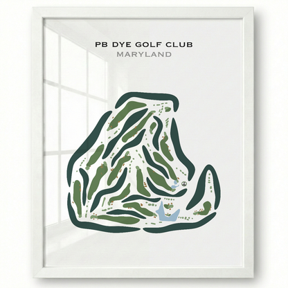 PB Dye Golf Club, Maryland - Printed Golf Courses