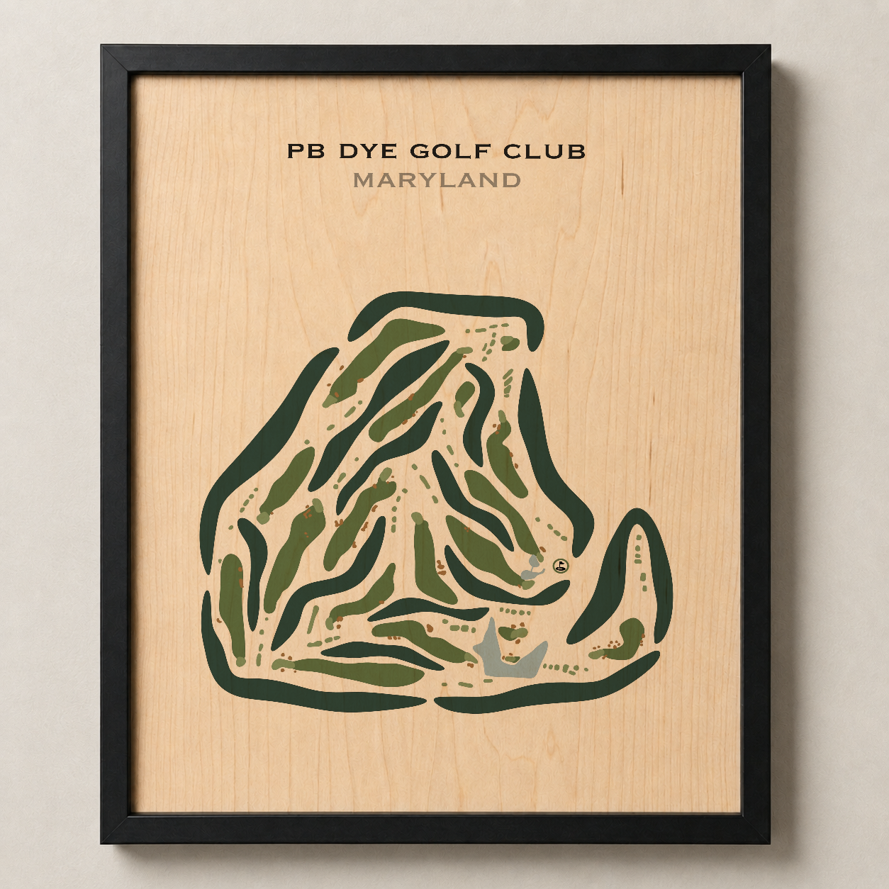 PB Dye Golf Club, Maryland - Printed Golf Courses
