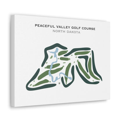 Peaceful Valley Golf Course, North Dakota - Printed Golf Courses