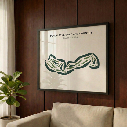Peach Tree Golf & Country Club, California - Printed Golf Courses