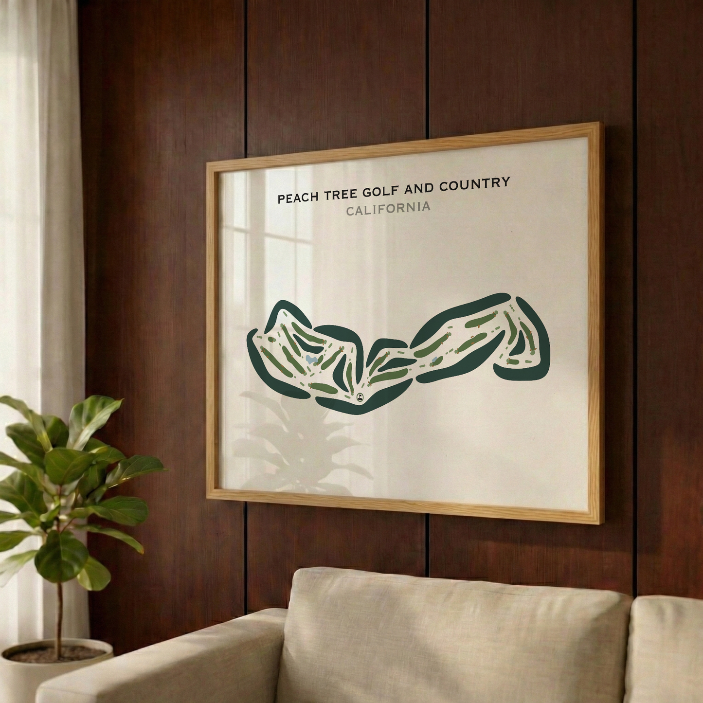 Peach Tree Golf & Country Club, California - Printed Golf Courses