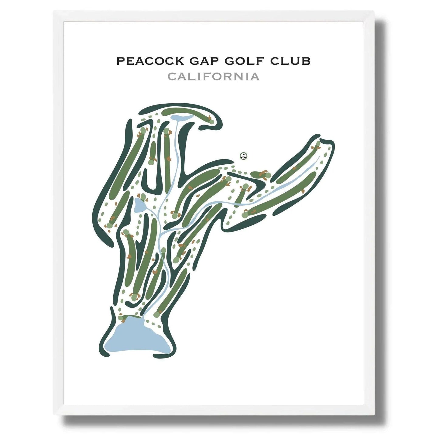 Peacock Gap Golf Club, California - Printed Golf Courses