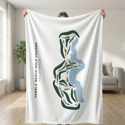 Pebble Beach Golf Links, California - Printed Golf Course