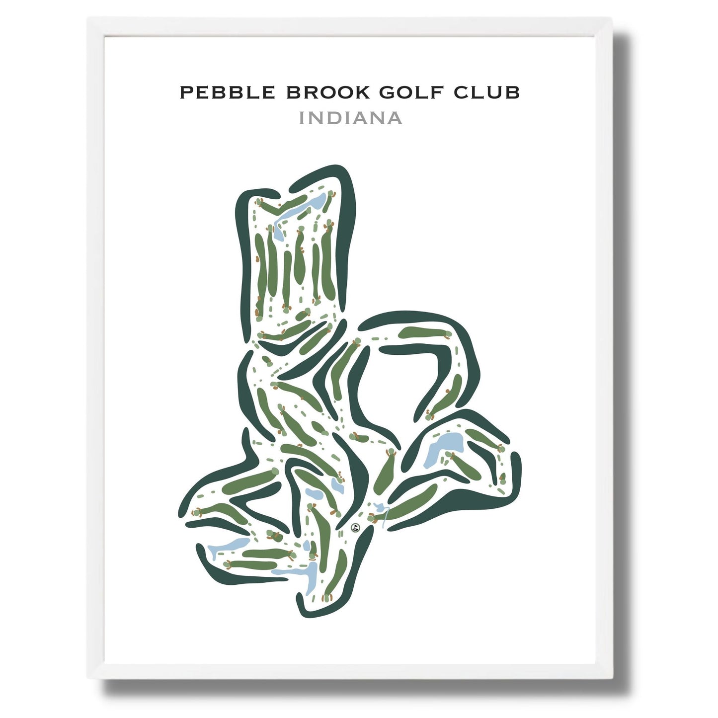 Pebble Brook Golf Club, Indiana - Printed Golf Courses