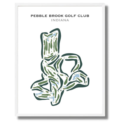 Pebble Brook Golf Club, Indiana - Printed Golf Courses