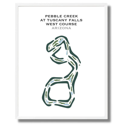 Pebble Creek at Tuscany Falls - West Course, Arizona - Printed Golf Courses