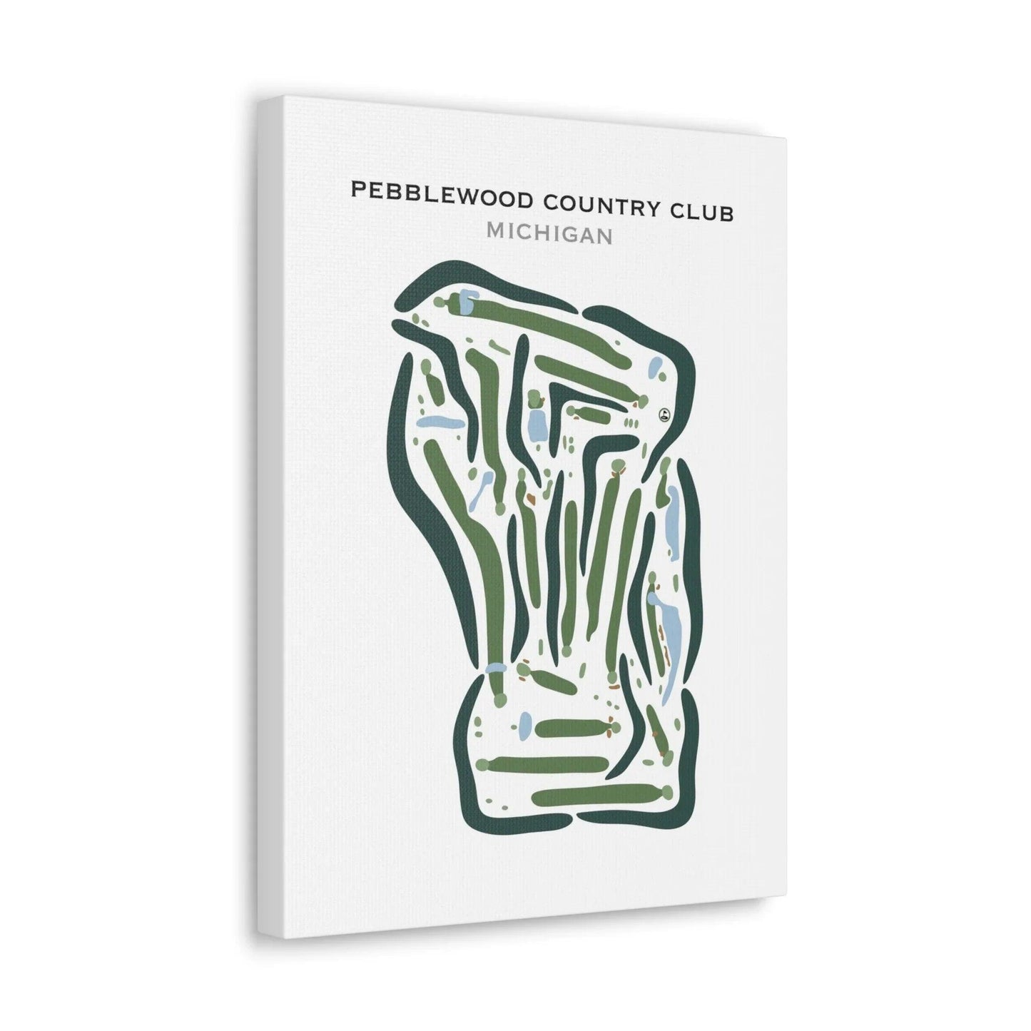 Pebblewood Country Club, Michigan - Printed Golf Courses