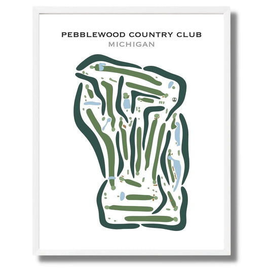 Pebblewood Country Club, Michigan - Printed Golf Courses