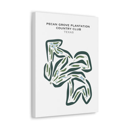 Pecan Grove Plantation Country Club, Texas - Printed Golf Courses