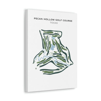Pecan Hollow Golf Course, Texas - Printed Golf Course
