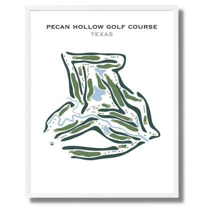 Pecan Hollow Golf Course, Texas - Printed Golf Course