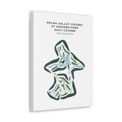 Pecan Valley Course at Mohawk Park Golf Course, Oklahoma - Printed Golf Courses