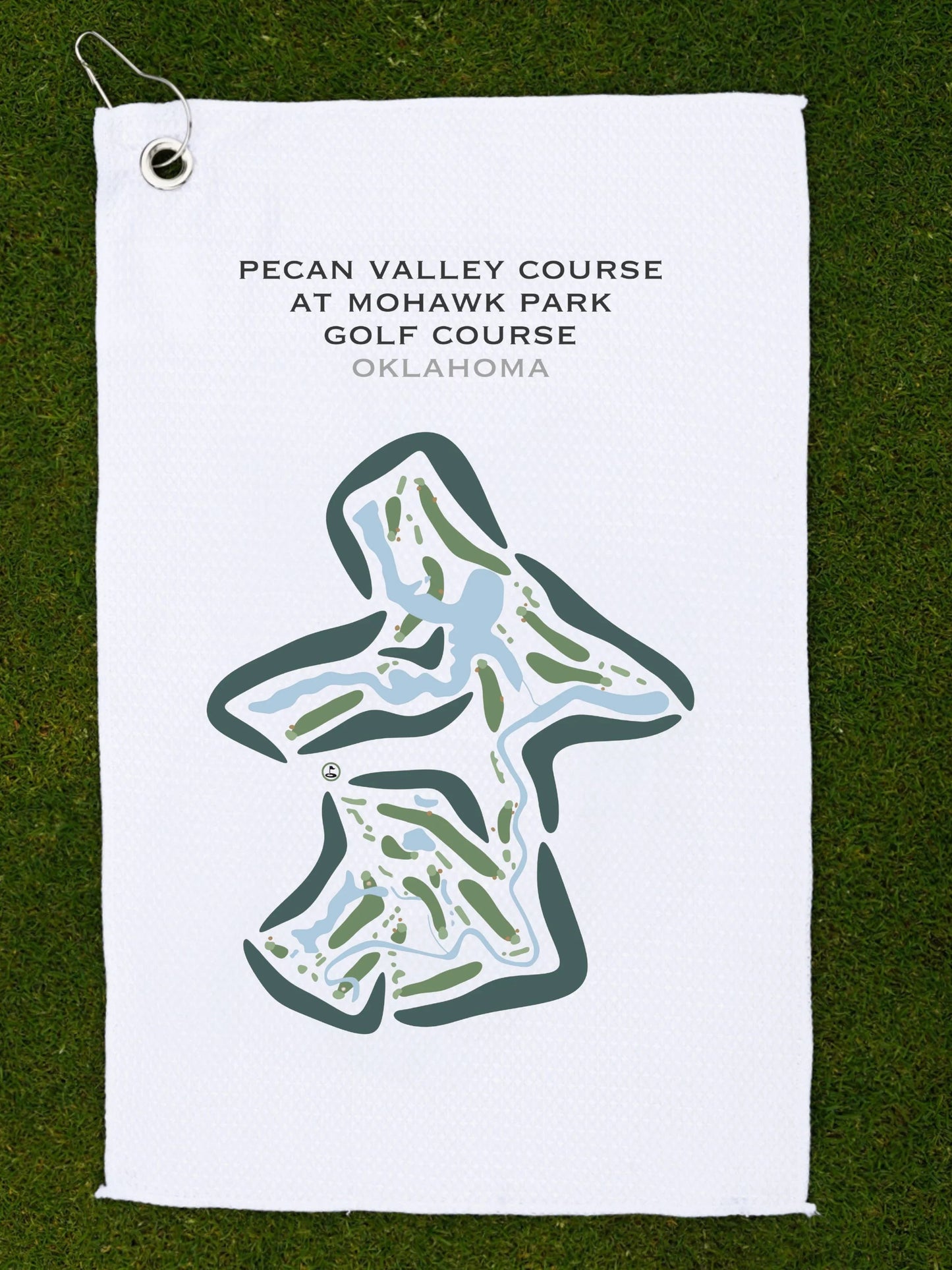 Pecan Valley Course at Mohawk Park Golf Course, Oklahoma - Printed Golf Courses