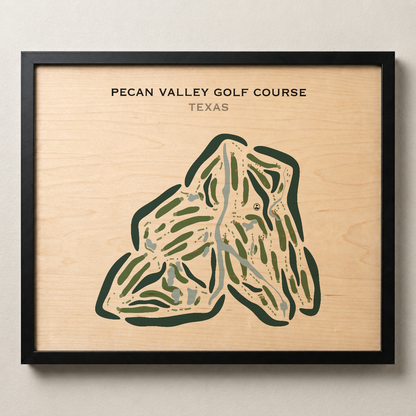 Pecan Valley Golf Course, Texas - Printed Golf Courses