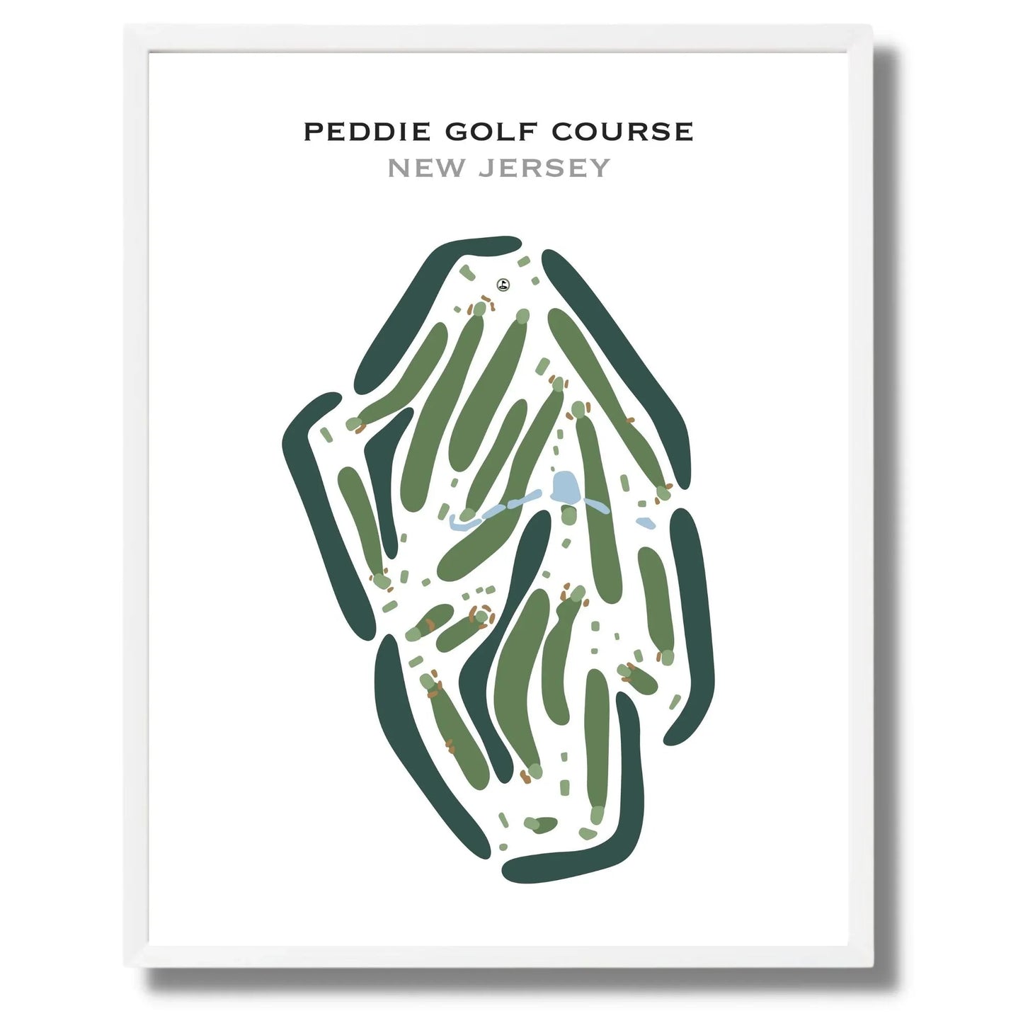 Peddie Golf Course, New Jersey - Printed Golf Courses