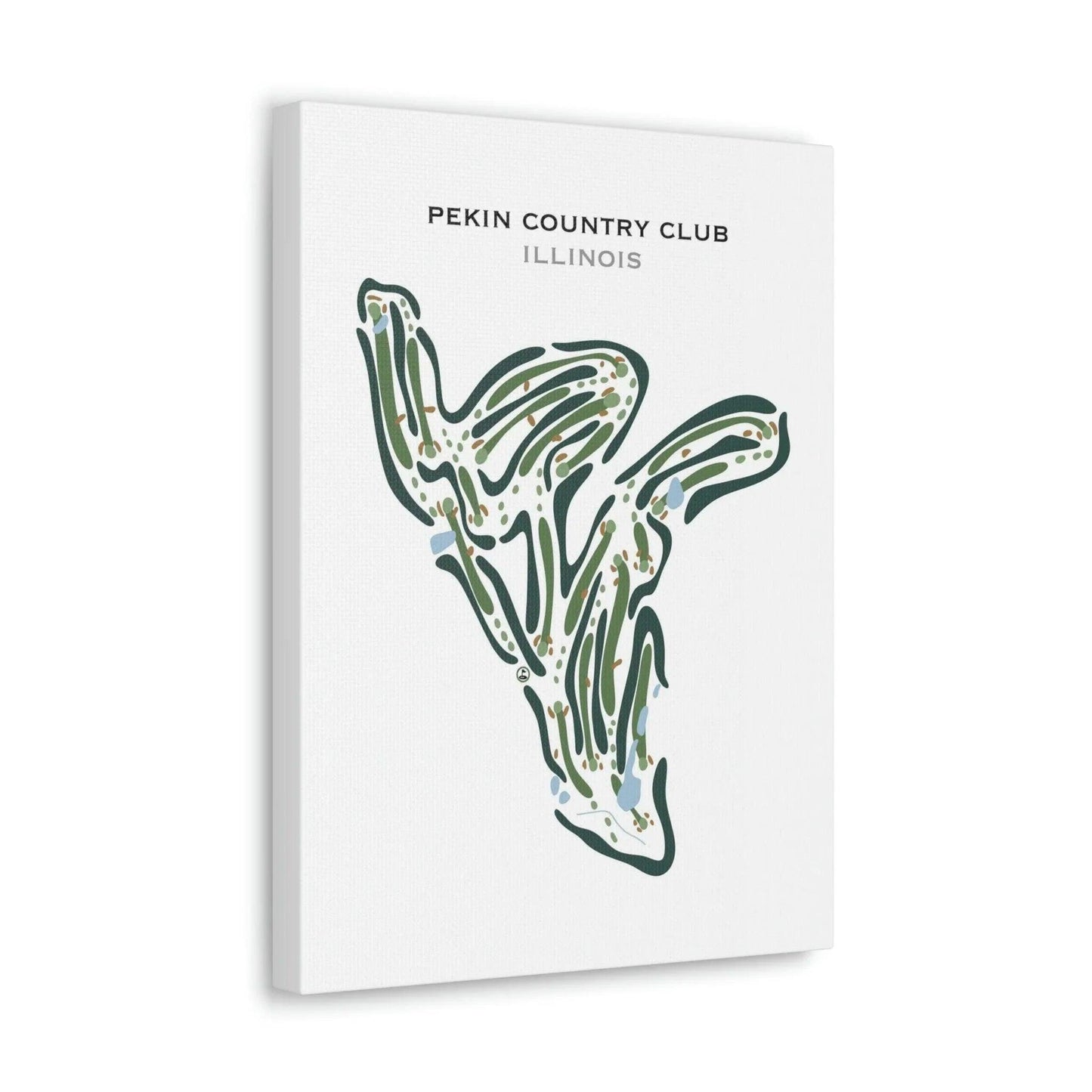 Pekin Country Club, Illinois - Printed Golf Courses